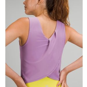 Nulu Twist-back Yoga Tank Top Size 6